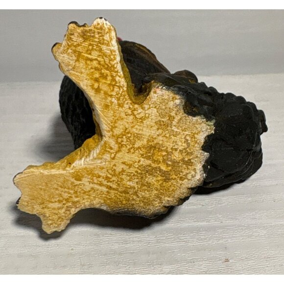 Rooster Figurine Hand Painted 4" Signed 1985 Farmhouse Decor Resin - Picture 9 of 14